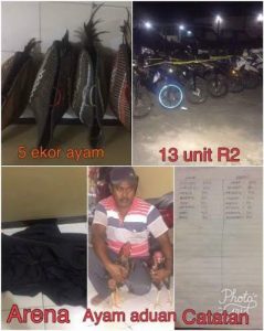 Resmob Polres Sumenep Gerebek Judi Sabung Ayam di Desa Legung Barat