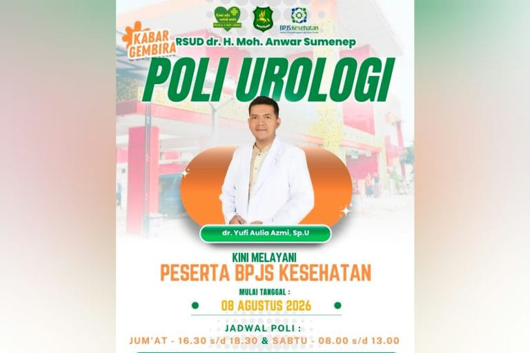 Kabar Baik ! RSUDMA Sumenep Buka Poli Urologi Dan Bisa Layani BPJS Kesehatan